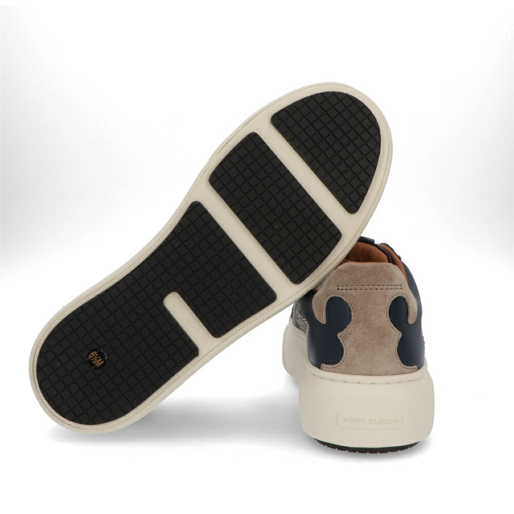Tory Burch スニーカー  ネイビー系 ジャガード モノグラム レディーバグ ダブルT 141750