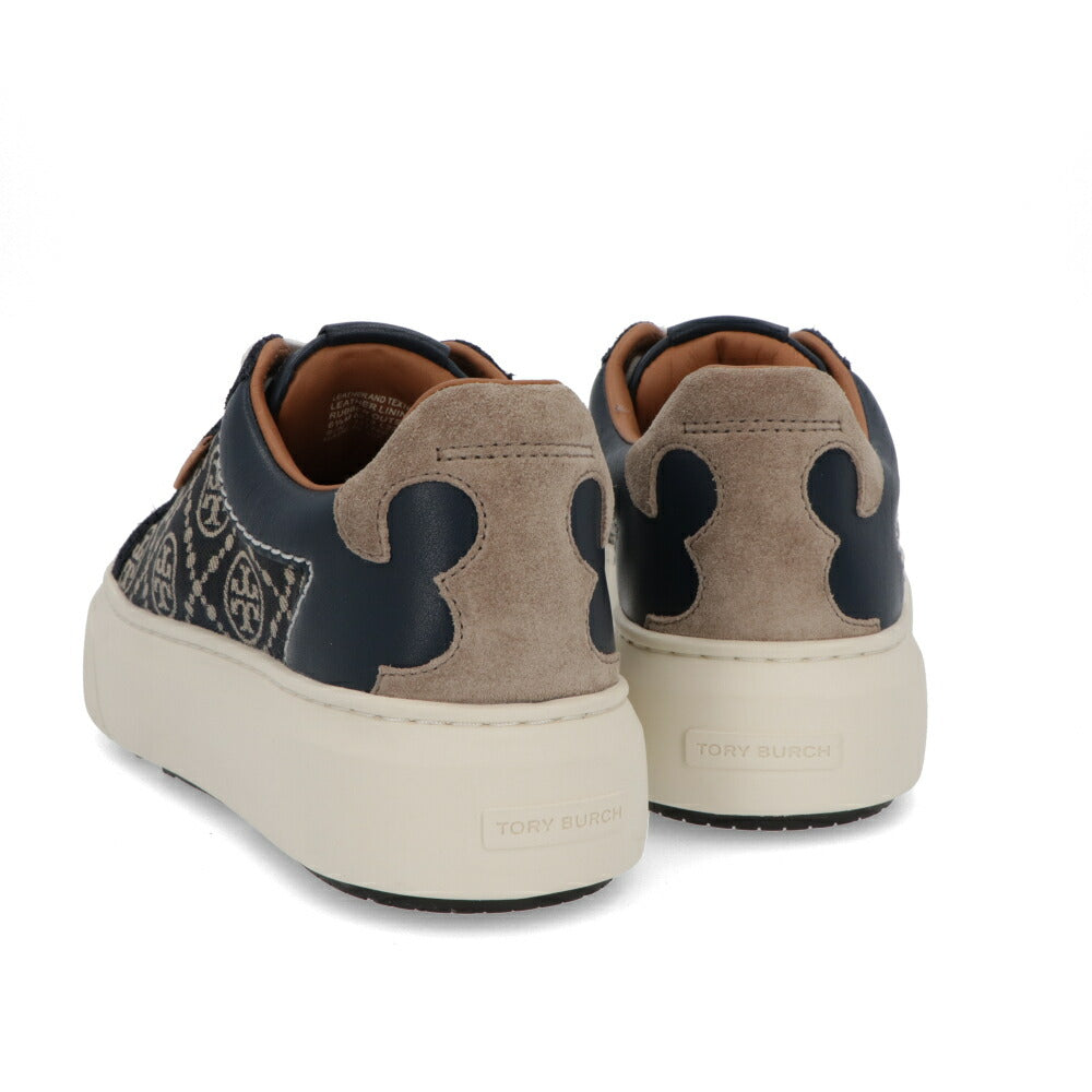Tory Burch スニーカー  ネイビー系 ジャガード モノグラム レディーバグ ダブルT 141750