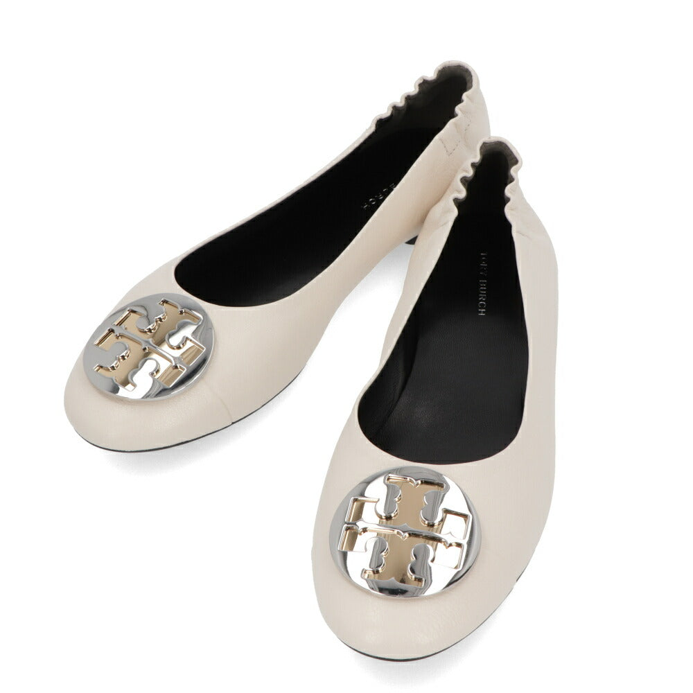 Tory Burch パンプス  アイボリー ブラウン×ブラック フラットシューズ バレエシューズ 156309