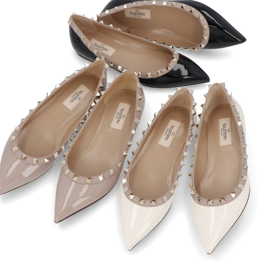 ヴァレンティノ パンプス ロックスタッズ バレリーナ