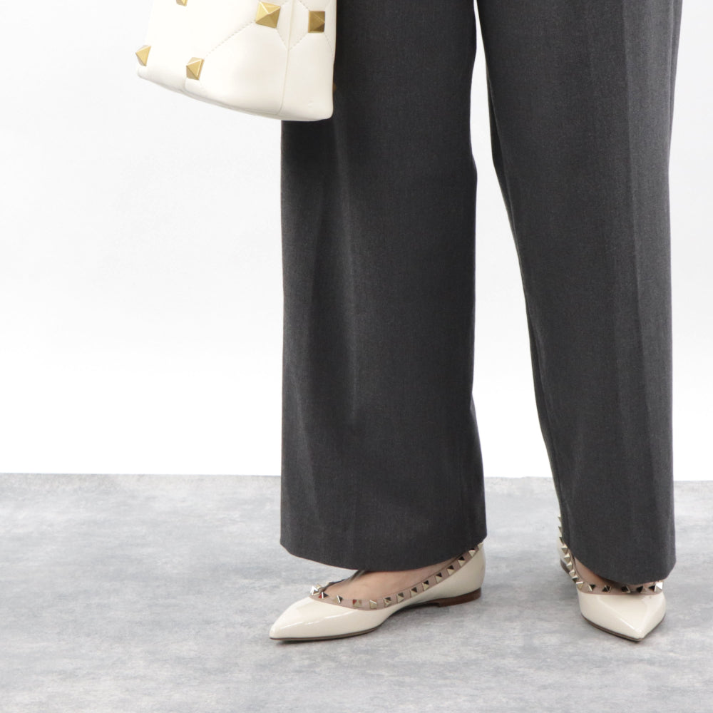 ヴァレンティノ パンプス ロックスタッズ バレリーナ