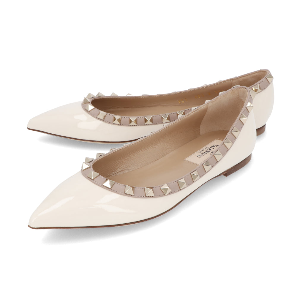 ヴァレンティノ パンプス ロックスタッズ バレリーナ