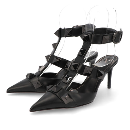 ヴァレンティノ パンプス ローマンスタッズ アンクルストラップ