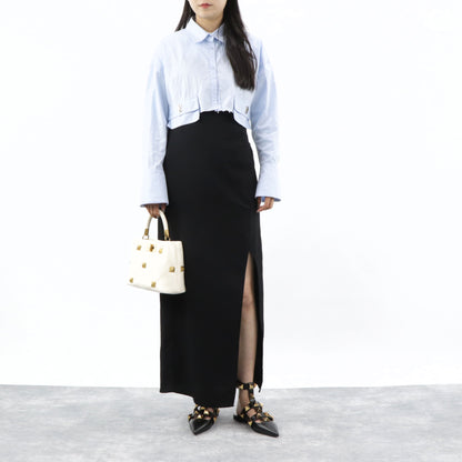 ヴァレンティノ VALENTINO サンダル ヒールなし XW0S0BY5 ZWM 0NO レディース ブラック ホワイト  ロックスタッズ