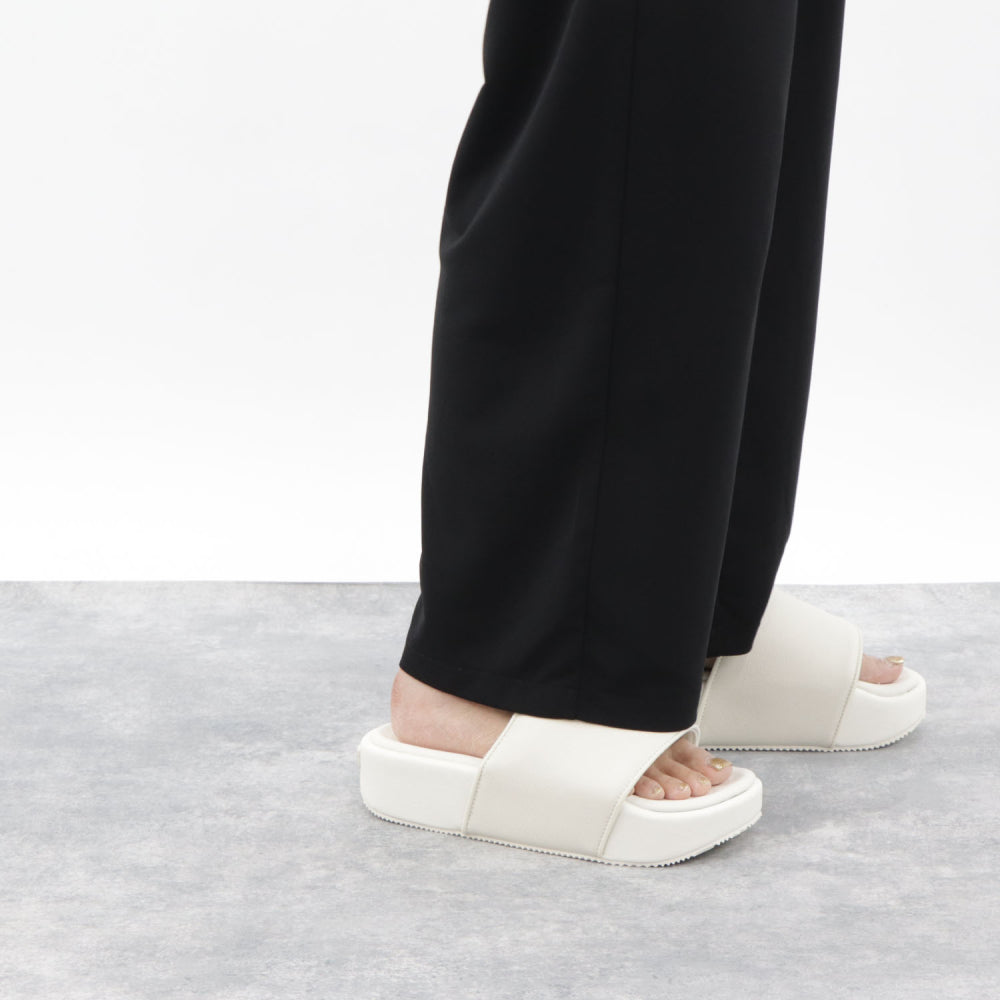 ADIDAS アディダス Y-3 ワイスリー ヨウジヤマモト FZ6402/SLIDES サンダル WHITE オフホワイト 厚底 ビーチサンダル