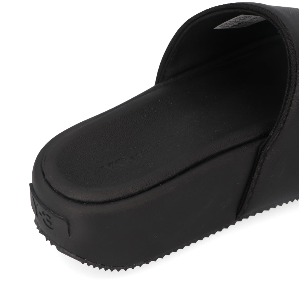 ADIDAS アディダス Y-3 ワイスリー ヨウジヤマモト FZ6403/SLIDES サンダル BLACK ブラック 厚底 ビーチサンダル 新品