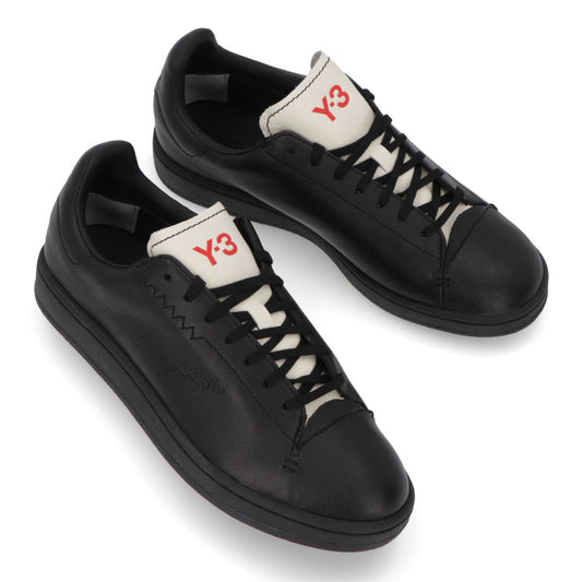 ワイスリー Y-3 シューズ スニーカー メンズ ヨウジコート ブラック レザー ロゴ ツートンカラー ステッチ アディダス ローカット EF2557