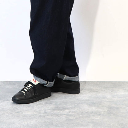 ワイスリー Y-3 シューズ スニーカー メンズ ヨウジコート ブラック レザー ロゴ ツートンカラー ステッチ アディダス ローカット EF2557