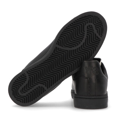 ワイスリー Y-3 シューズ スニーカー メンズ ヨウジコート ブラック レザー ロゴ ツートンカラー ステッチ アディダス ローカット EF2557