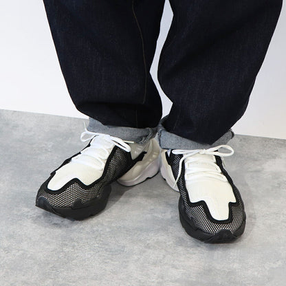 ワイスリー Y-3 シューズ スニーカー メンズ ren ホワイト×ブラック メッシュ  厚底 ロゴ メッシュ ツートンカラー アディダス ローカット EF2560