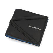 ALEXANDERMCQUEEN ブラック バイカラー ミニ財布 726320