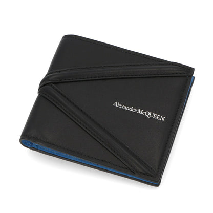 ALEXANDERMCQUEEN ブラック バイカラー ミニ財布 726320