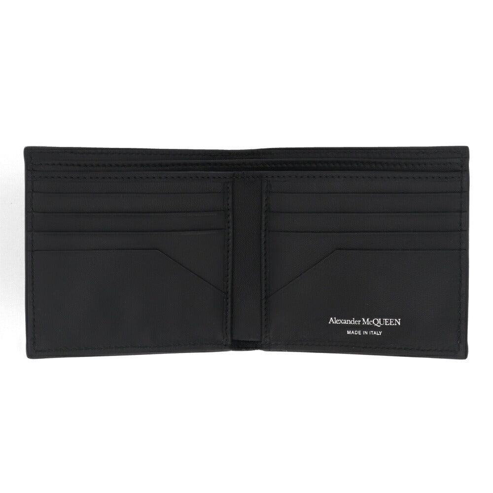 ALEXANDERMCQUEEN ブラック系 バイカラー ミニ財布 726320