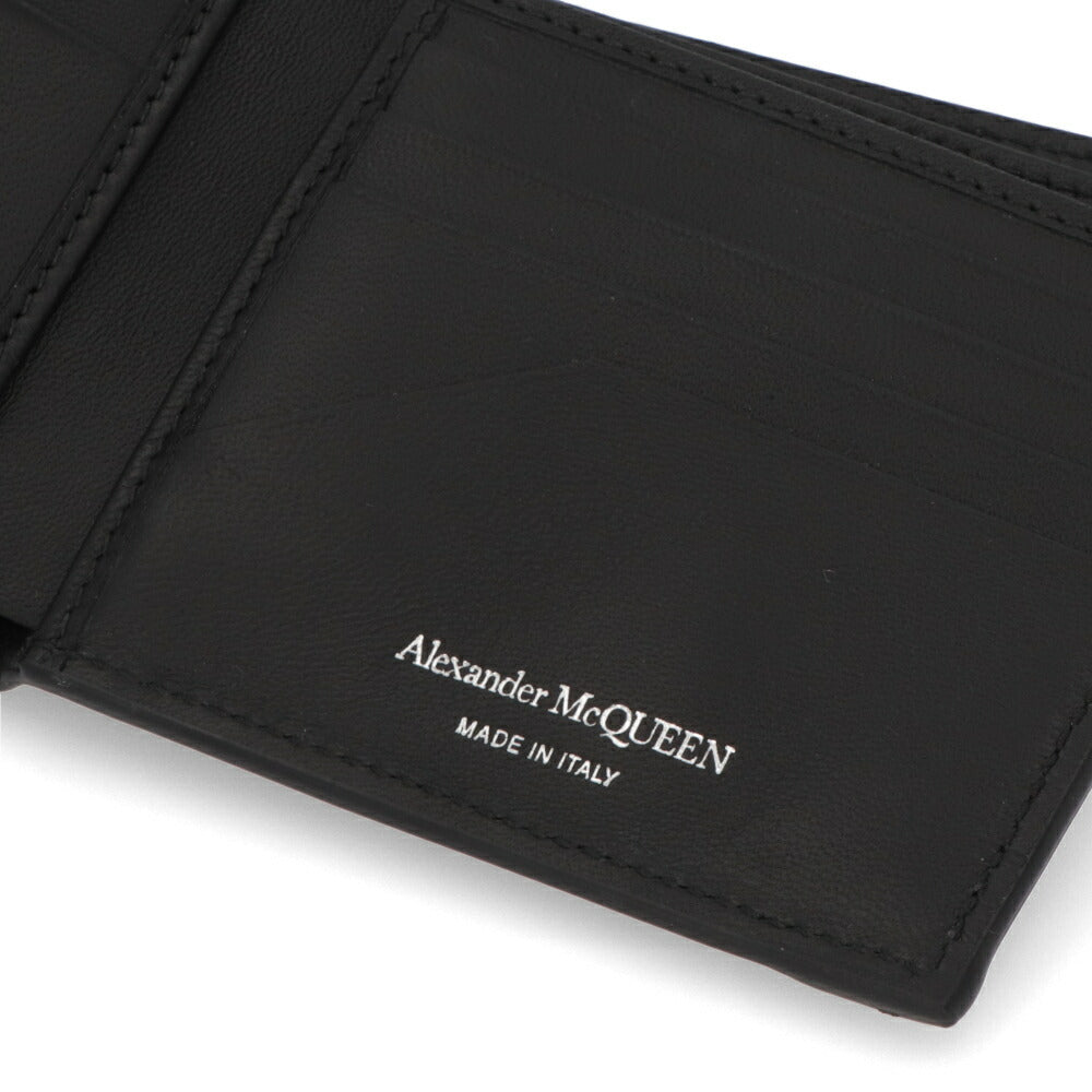 ALEXANDERMCQUEEN ブラック系 バイカラー ミニ財布 726320