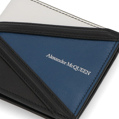 ALEXANDERMCQUEEN ブラック系 バイカラー ミニ財布 726320