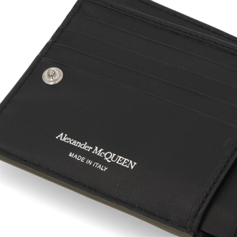 ALEXANDERMCQUEEN カーキ チェーン ミニ財布 775292