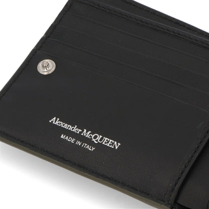 ALEXANDERMCQUEEN カーキ チェーン ミニ財布 775292