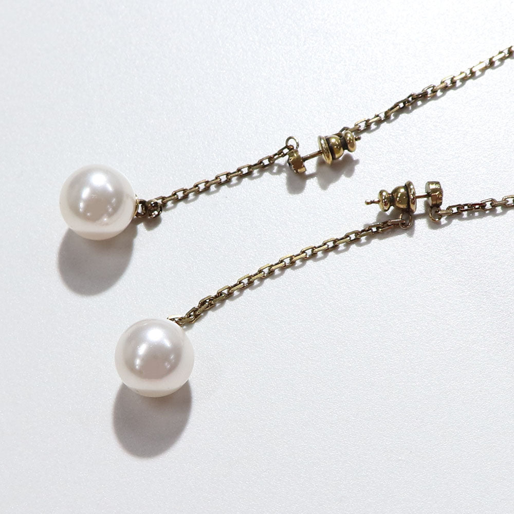 ALEXANDERMCQUEEN  ゴールド スカル ドクロ パール ピアス 651156