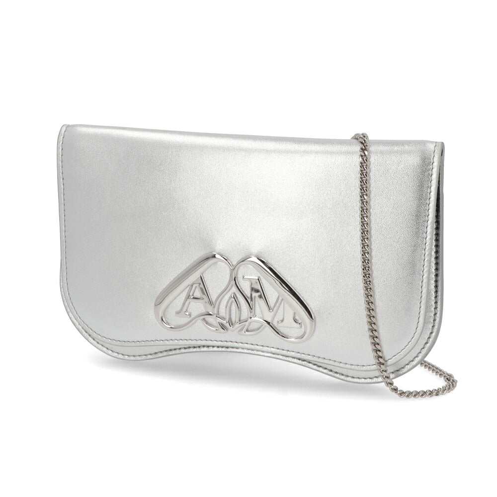 ALEXANDERMCQUEEN ショルダーバッグ Seal Phone Mini Chain Bag シルバー 779228
