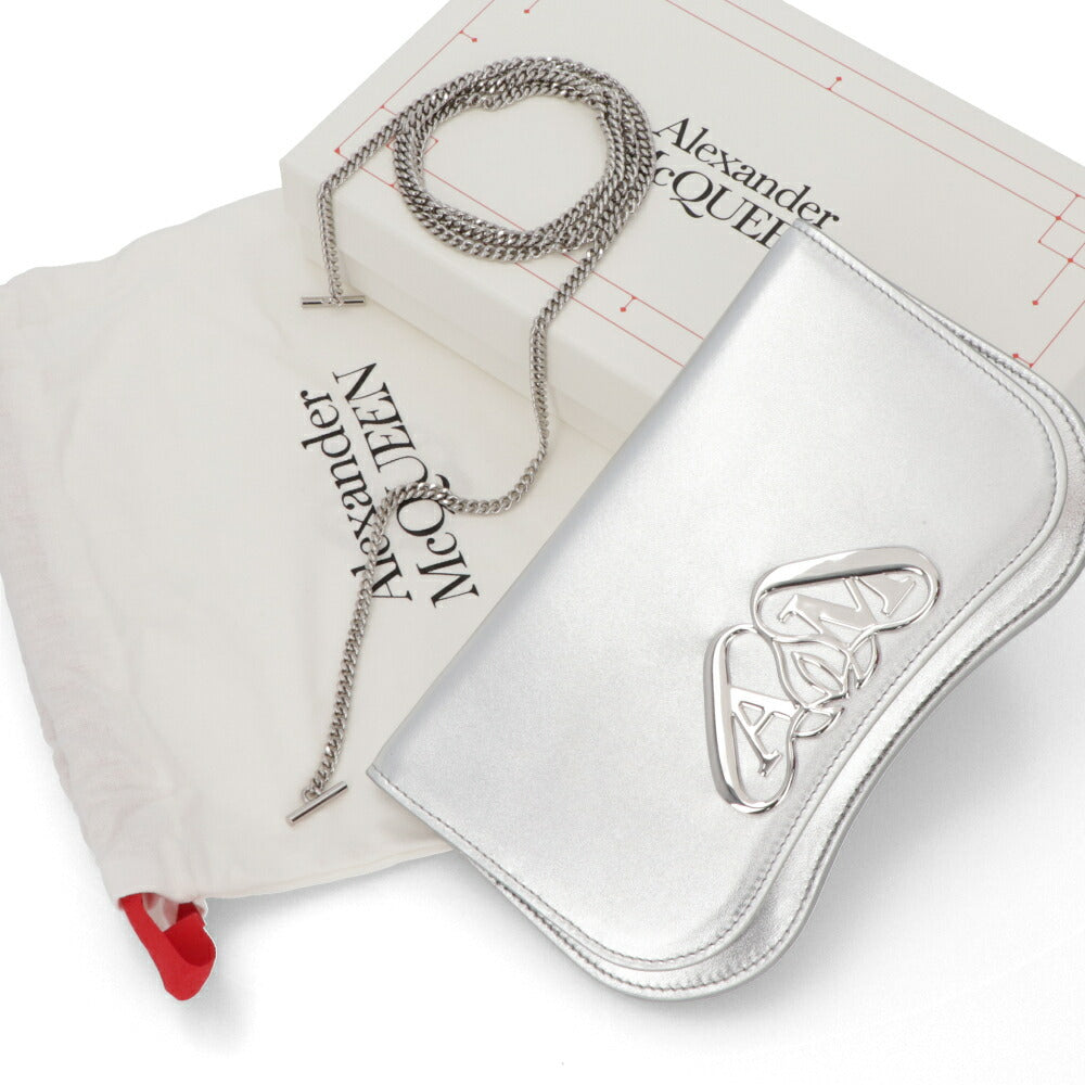 ALEXANDERMCQUEEN ショルダーバッグ Seal Phone Mini Chain Bag シルバー 779228