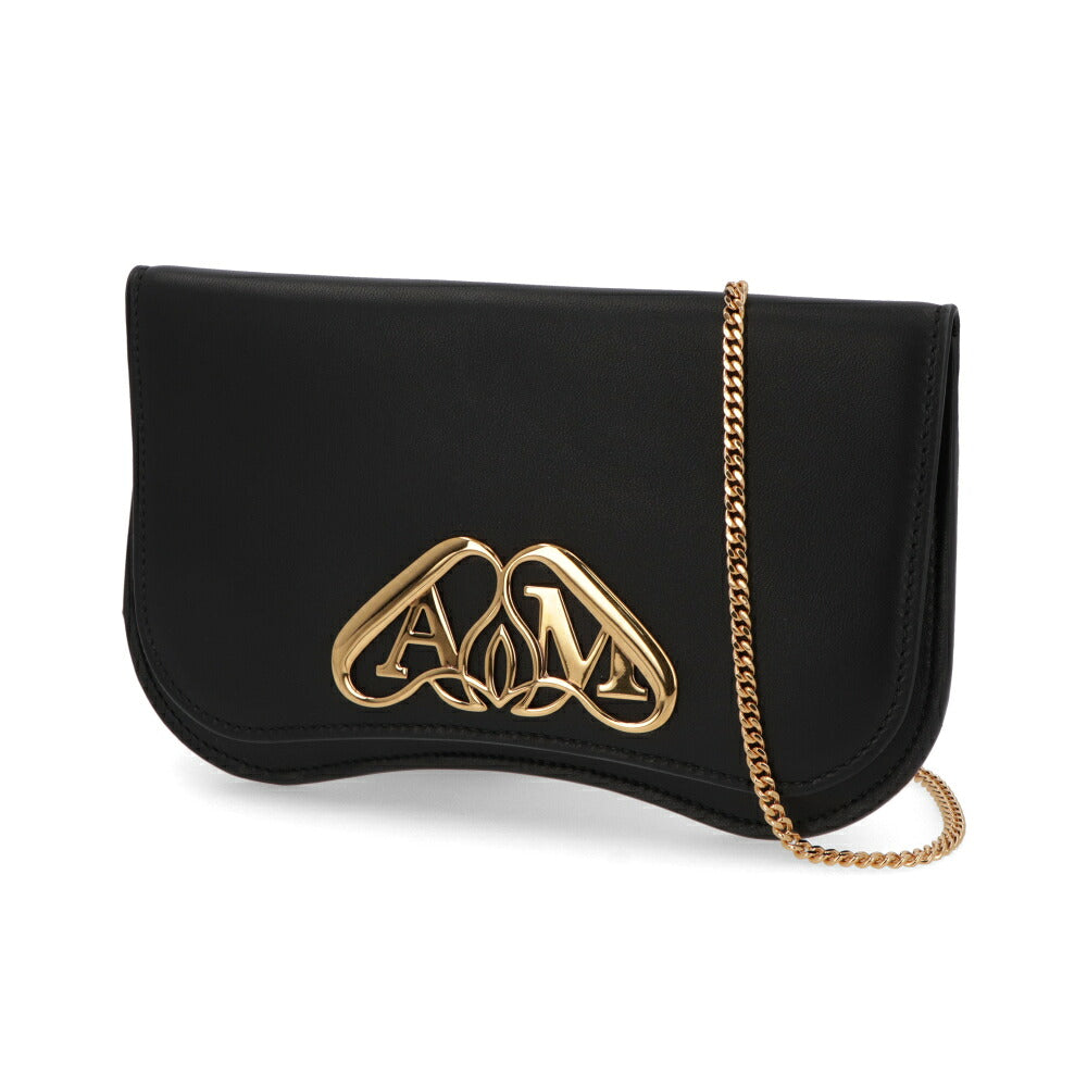 ALEXANDERMCQUEEN ショルダーバッグ Seal Phone Mini Chain Bag ブラック 779228