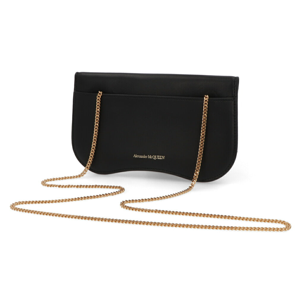 ALEXANDERMCQUEEN ショルダーバッグ Seal Phone Mini Chain Bag ブラック 779228