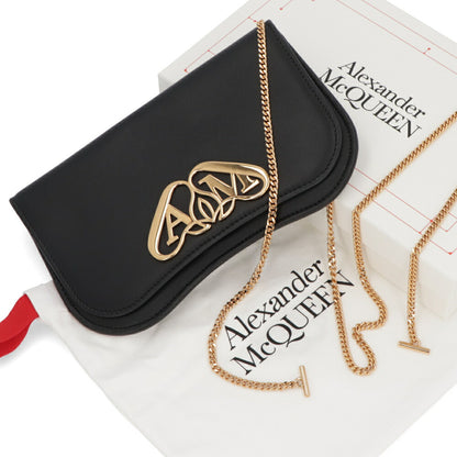 ALEXANDERMCQUEEN ショルダーバッグ Seal Phone Mini Chain Bag ブラック 779228