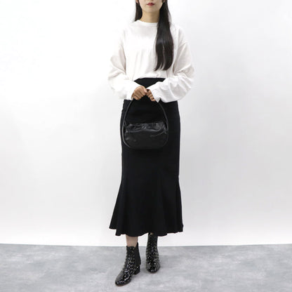 アレキサンダーワン ALEXANDER WANG バッグ ハンドバッグ レディース ブラック レザー ロゴ スモールバッグ ドローストリング