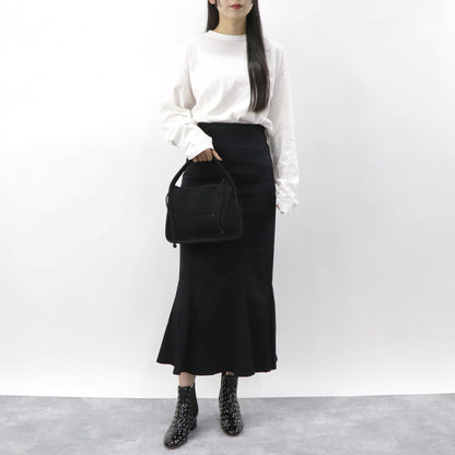 アレキサンダーワン ALEXANDER WANG バッグ ハンドバッグ レディース ブラック ポリエステル ナイロン ロゴ ニット スモールバッグ ドローストリング