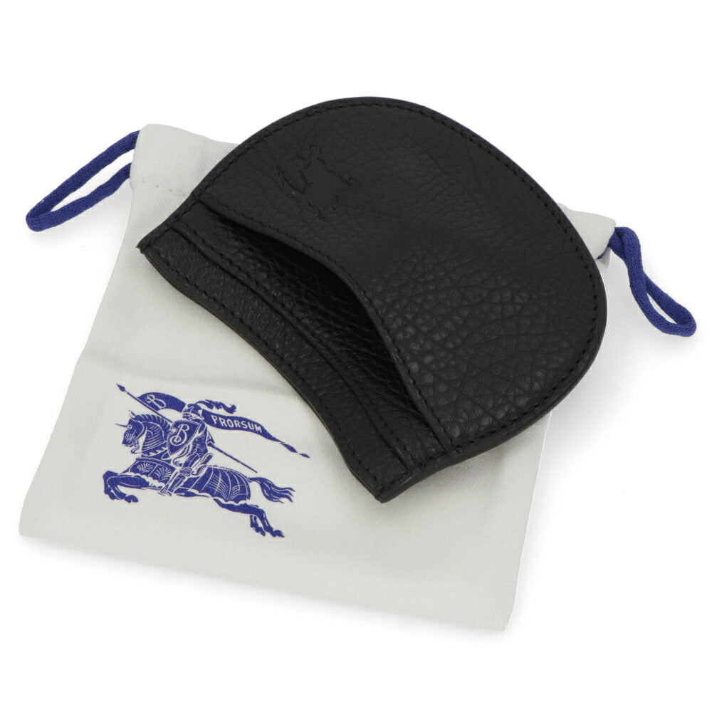 BURBERRY バーバリー ユニセックス 雑貨 カードケース ブラック レザー Locking Hole Card Case 8082266