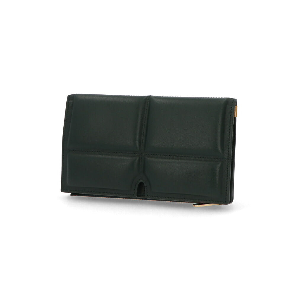BURBERRY バーバリー ユニセックス 財布 長財布 LS B CUT LARGE BIFOLD PNN グリーン 羊革 レザー ロングウォレット 二つ折り長財布 8083523