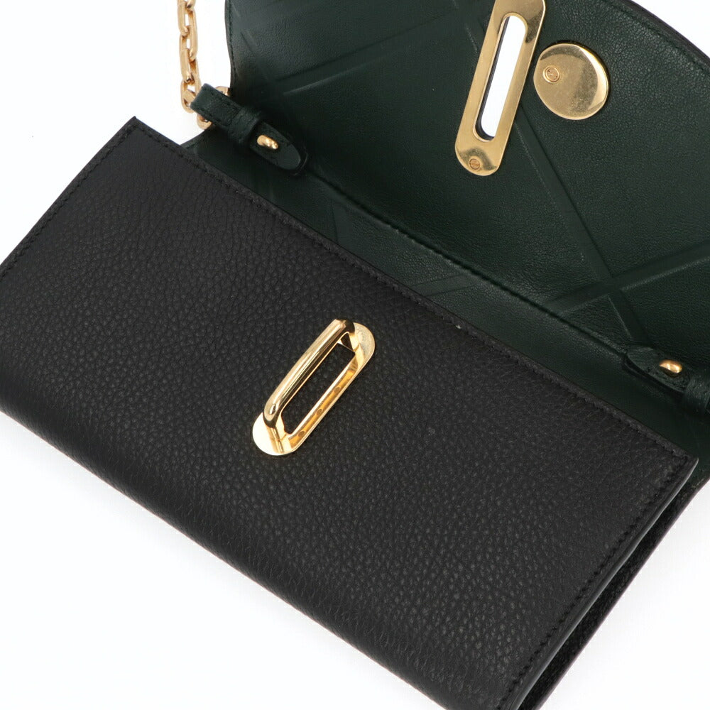 BURBERRY バーバリー レディース バッグ ショルダーバッグ ブラック カーフレザー チェーンウォレット ショルダーウォレット 8095481