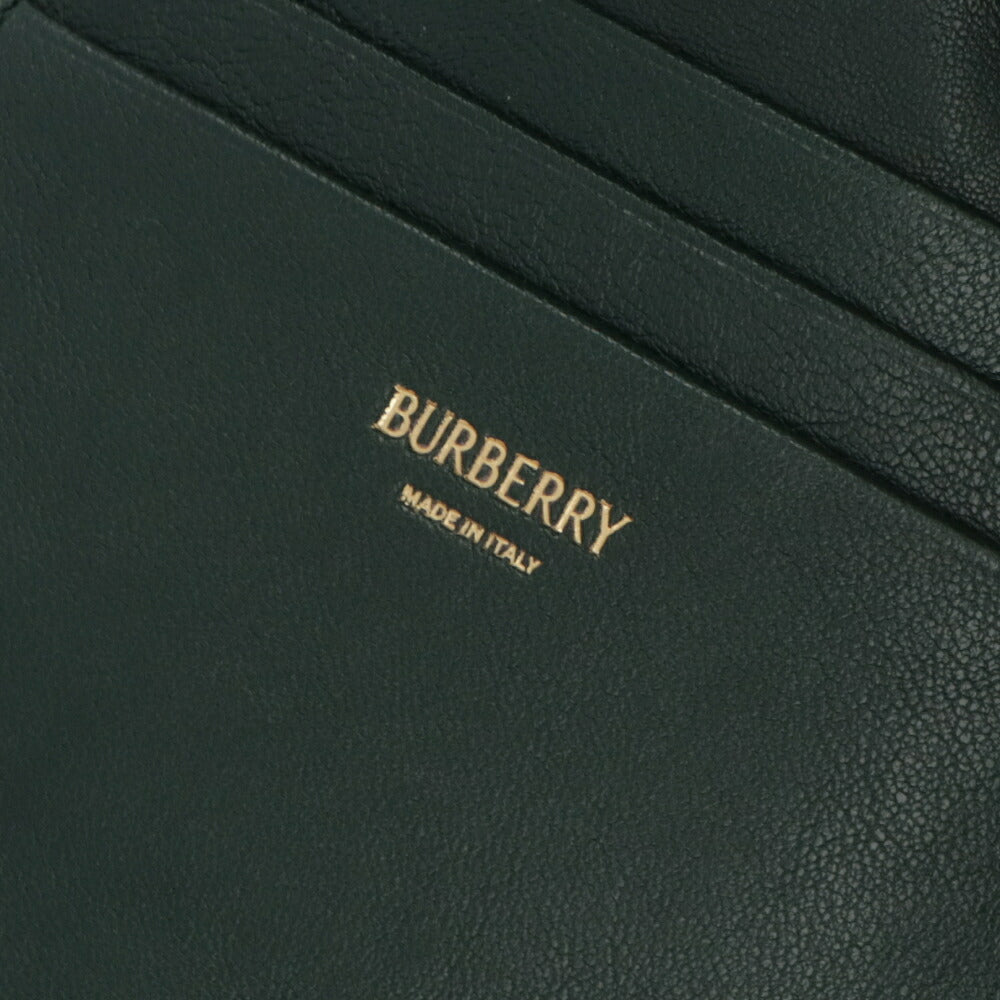 BURBERRY バーバリー レディース 財布 三つ折り財布 グリーン系 ポリエステル ウール ミニ財布 チェック柄 小銭入れ付き 8081784
