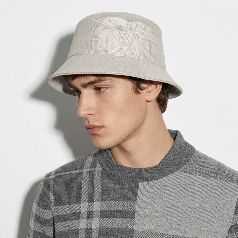 BURBERRY バーバリー メンズ 帽子 ハット HUNTER ベージュ コットン ツイルバケットハット 8095010