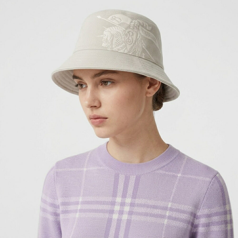 BURBERRY バーバリー メンズ 帽子 ハット HUNTER ベージュ コットン ツイルバケットハット 8095010