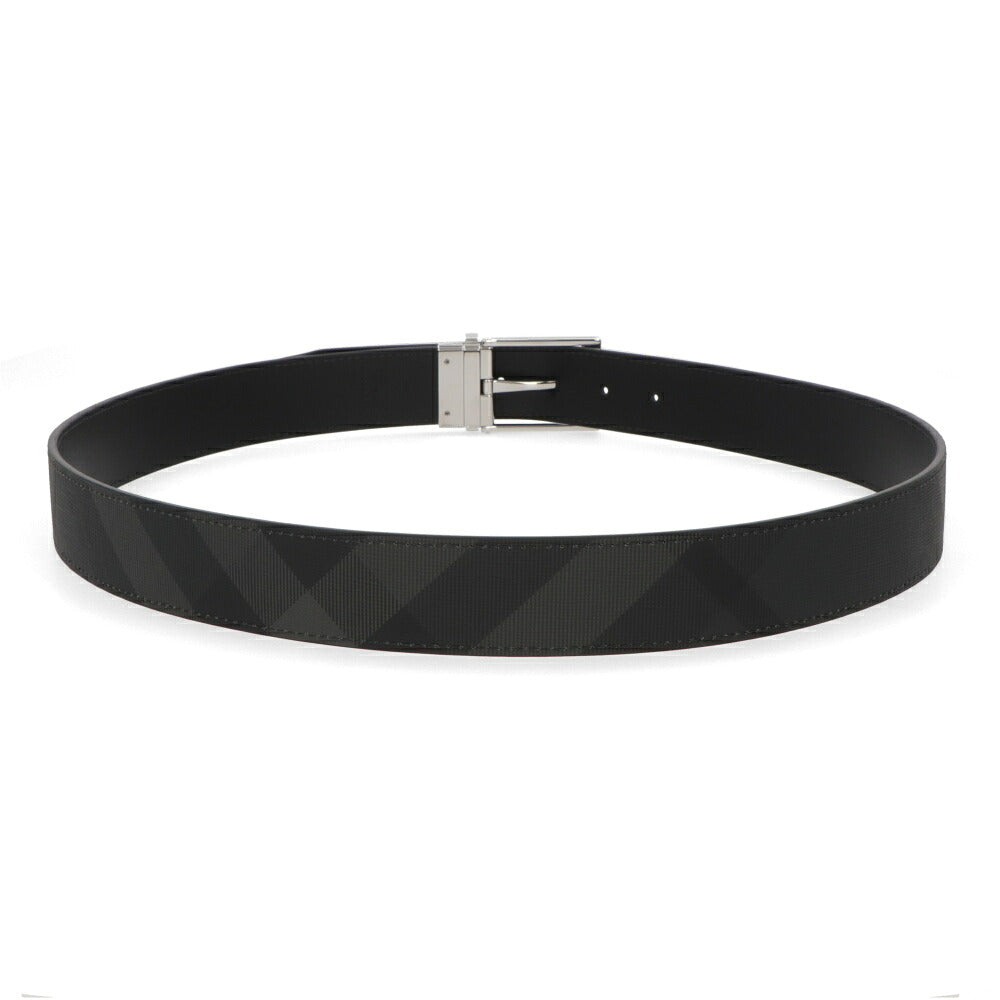 BURBERRY バーバリー メンズ 雑貨 ベルト CHARCOAL×SILVER ポリウレタン レザー リバーシブル 8064959
