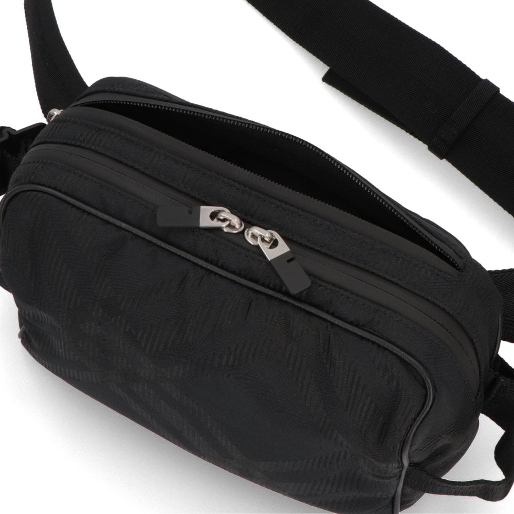 BURBERRY ボディバッグ ブラック チェック柄 8083446