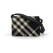 BURBERRY バーバリー レディース バッグ ショルダーバッグ スニップショルダーバッグ ブラック系 ポリエステル コットン クロスボディバッグ バーバリーチェック 8092974