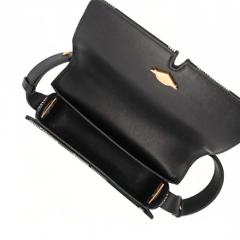 BURBERRY バーバリー レディース バッグ ショルダーバッグ スニップショルダーバッグ ブラック系 ポリエステル コットン クロスボディバッグ バーバリーチェック 8092974