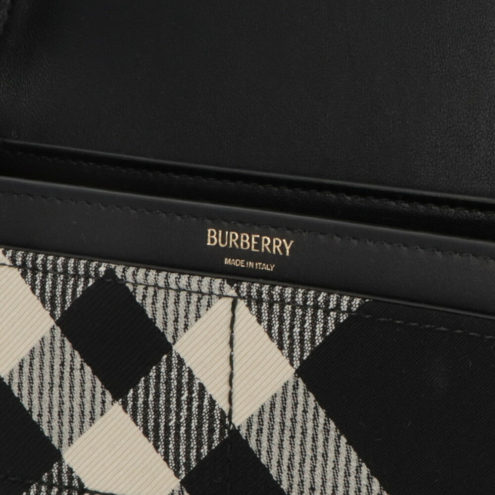 BURBERRY バーバリー レディース バッグ ショルダーバッグ スニップショルダーバッグ ブラック系 ポリエステル コットン クロスボディバッグ バーバリーチェック 8092974