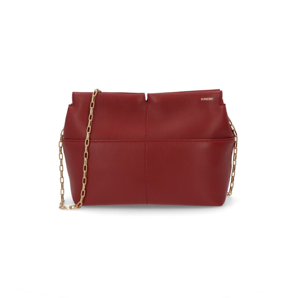 BURBERRY バーバリー レディース バッグ ショルダーバッグ レッド 牛革 クラッチバッグ チェーン 8095499