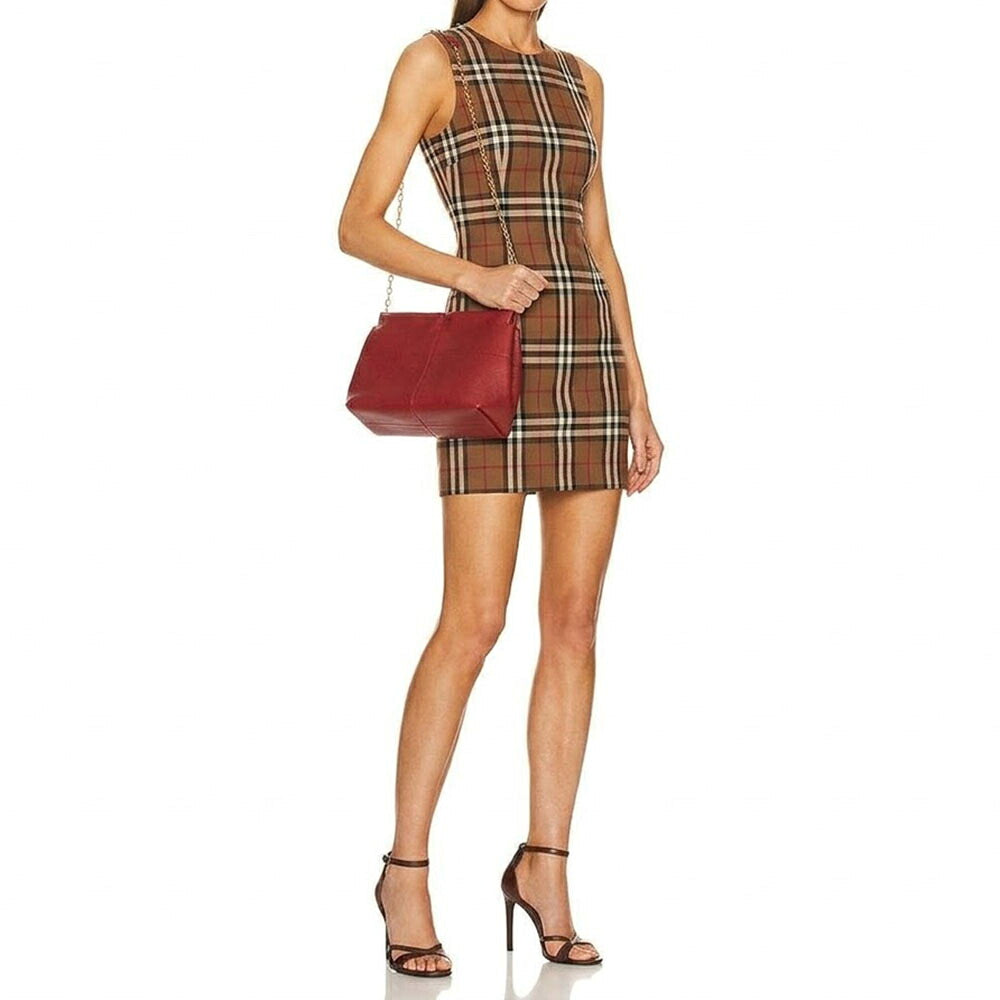 BURBERRY バーバリー レディース バッグ ショルダーバッグ レッド 牛革 クラッチバッグ チェーン 8095499
