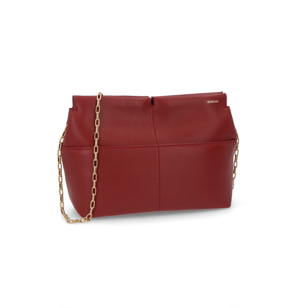 BURBERRY バーバリー レディース バッグ ショルダーバッグ レッド 牛革 クラッチバッグ チェーン 8095499
