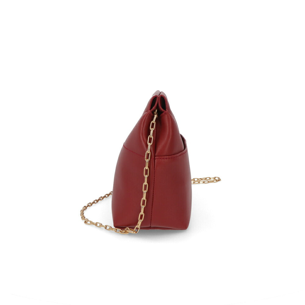 BURBERRY バーバリー レディース バッグ ショルダーバッグ レッド 牛革 クラッチバッグ チェーン 8095499