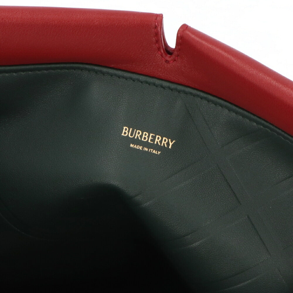 BURBERRY バーバリー レディース バッグ ショルダーバッグ レッド 牛革 クラッチバッグ チェーン 8095499