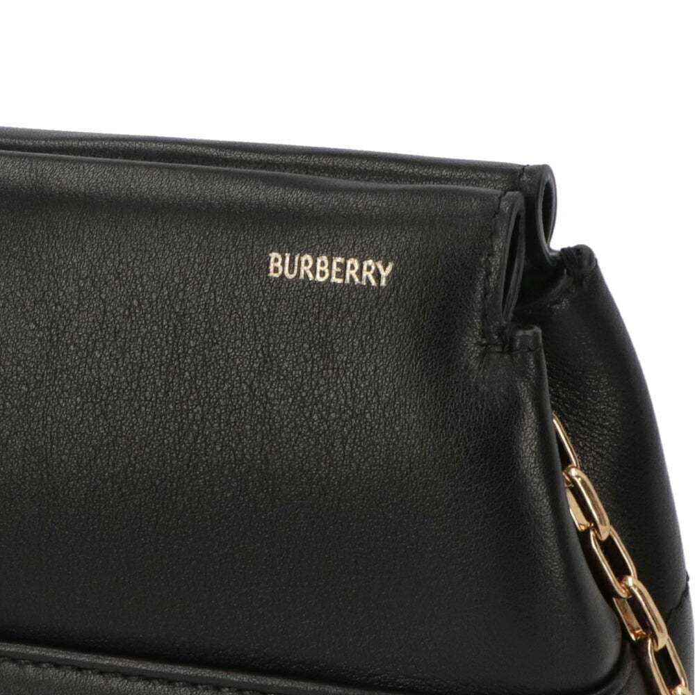 BURBERRY バーバリー レディース バッグ ショルダーバッグ ブラック 牛革 クラッチバッグ チェーン 8095500