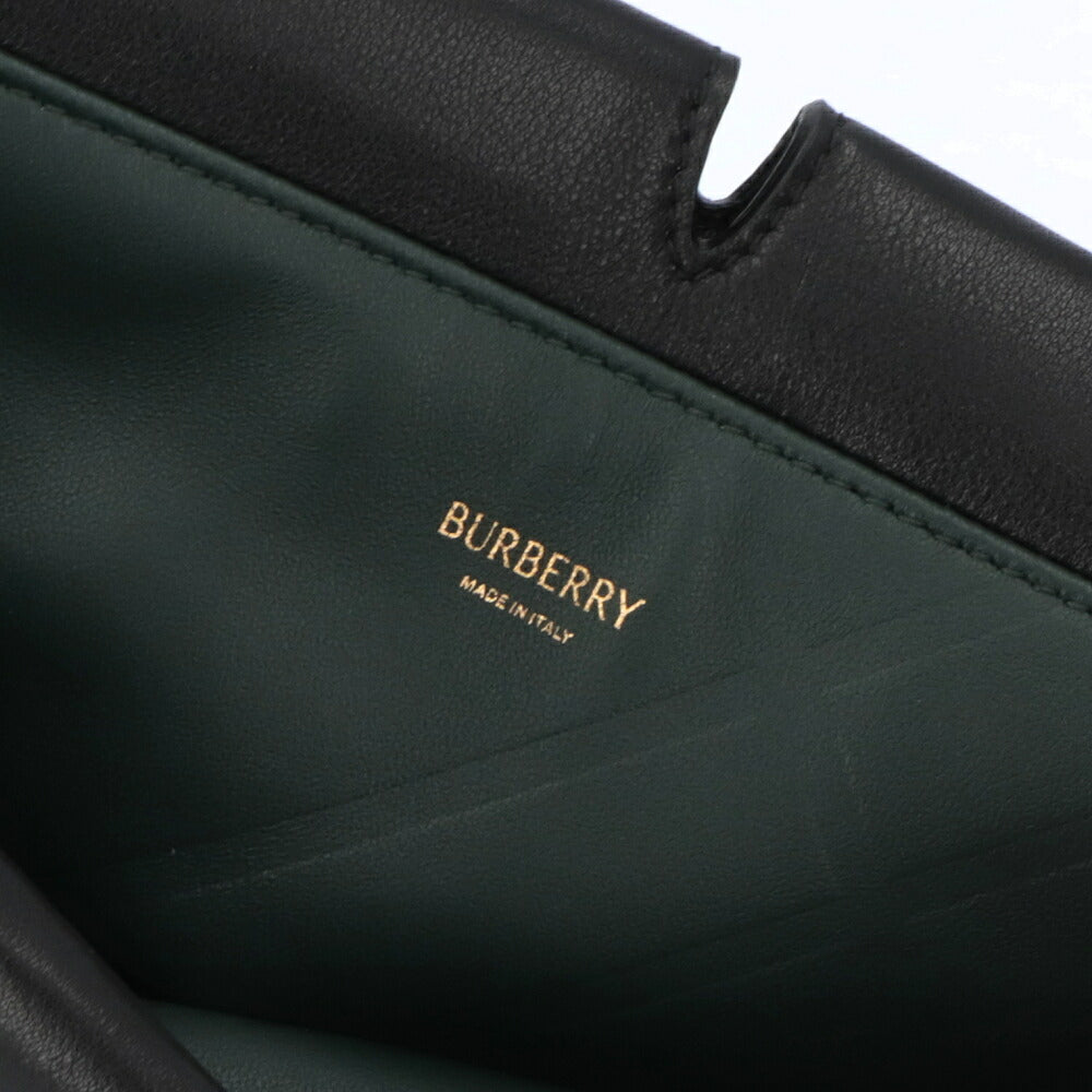 BURBERRY バーバリー レディース バッグ ショルダーバッグ ブラック 牛革 クラッチバッグ チェーン 8095500