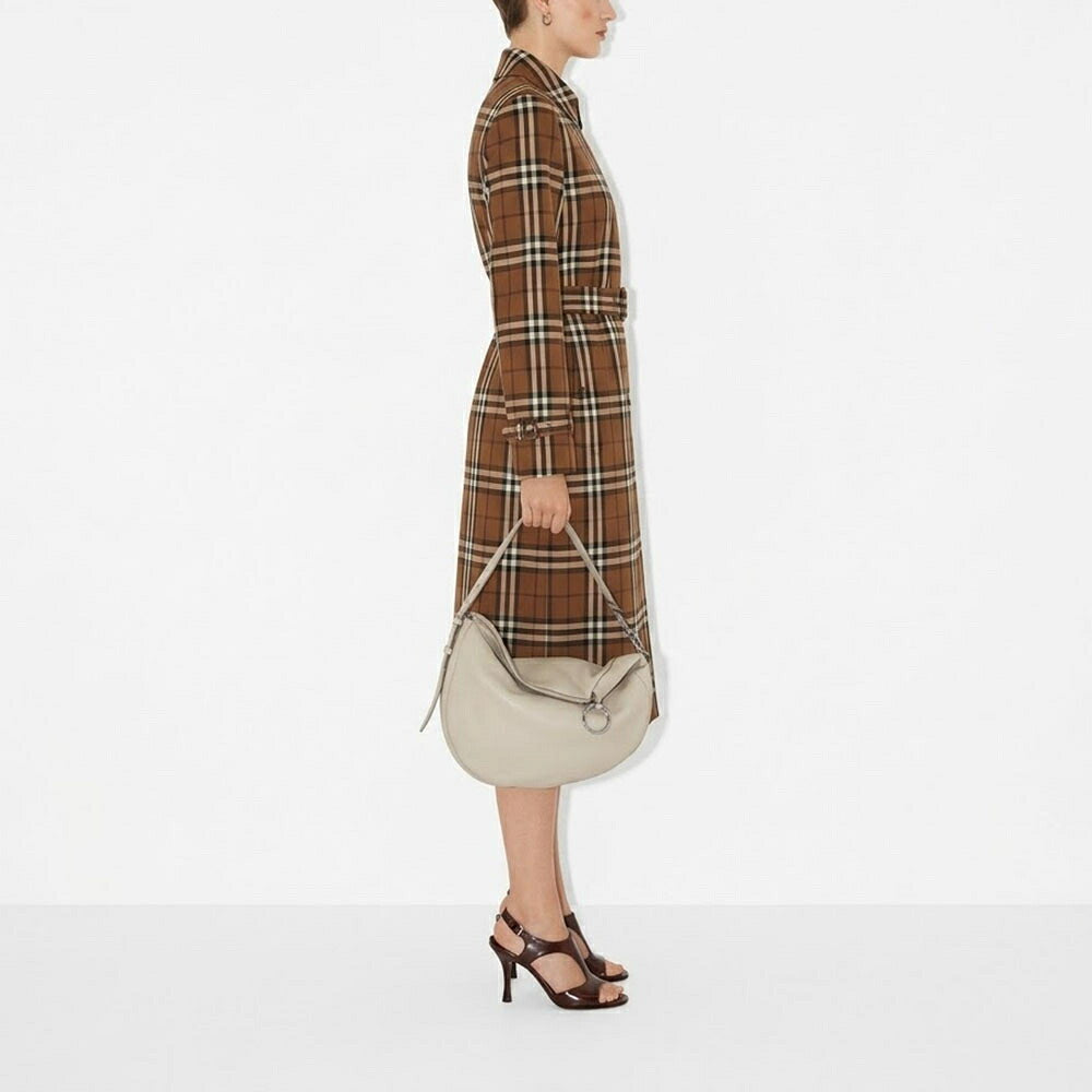 BURBERRY バーバリー レディース バッグ ショルダーバッグ ミディアムナイトバッグ グレー系 レザー クロスボディバッグ 8085351