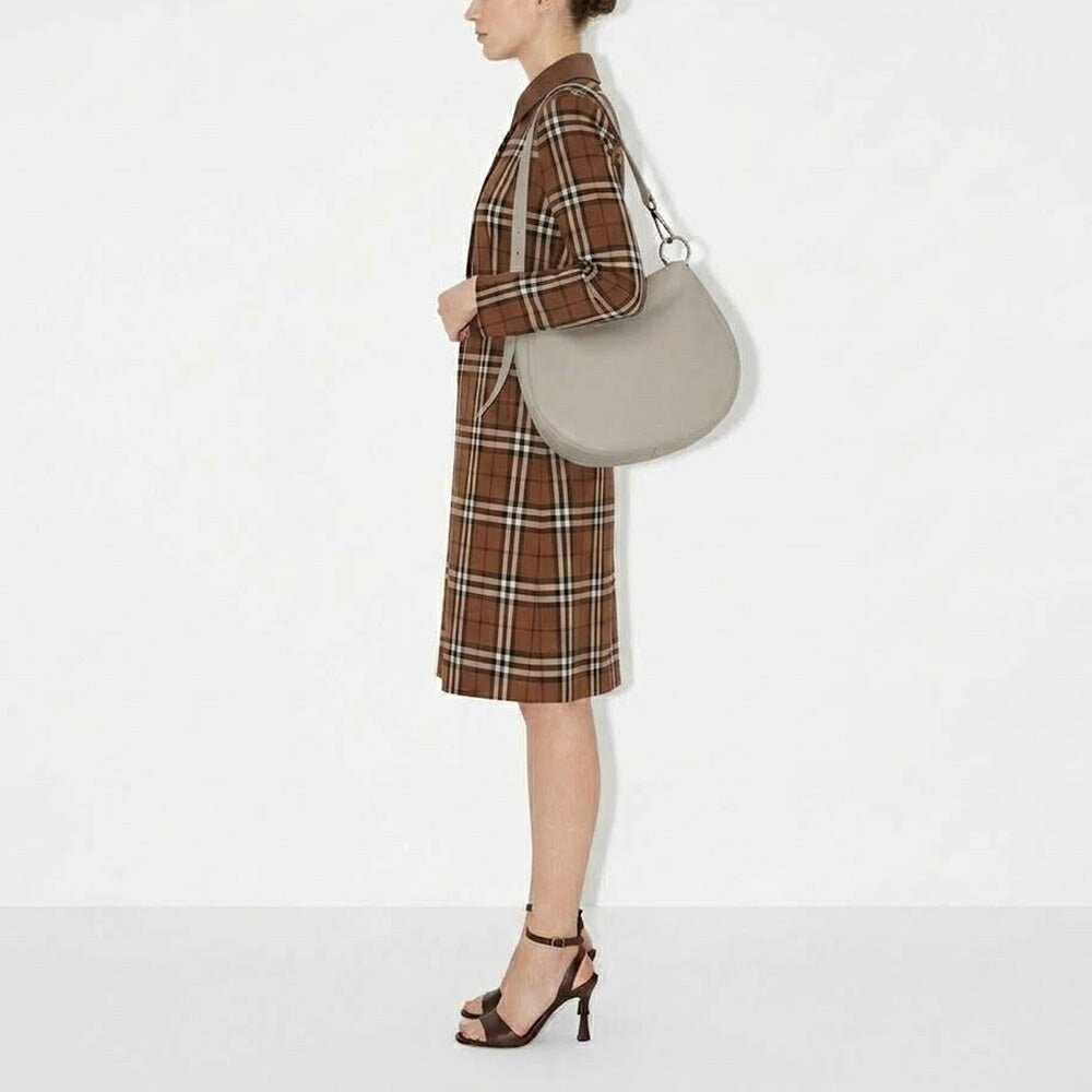 BURBERRY バーバリー レディース バッグ ショルダーバッグ ミディアムナイトバッグ グレー系 レザー クロスボディバッグ 8085351