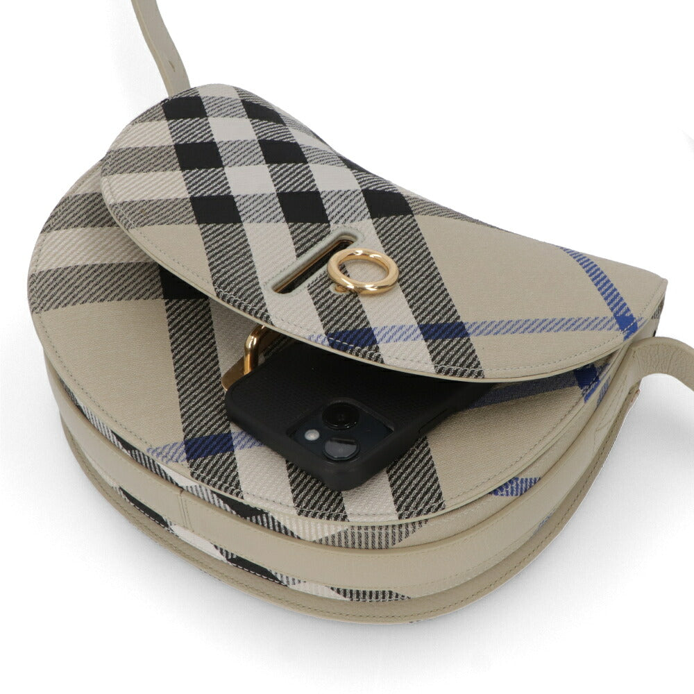 BURBERRY バーバリー レディース バッグ ショルダーバッグ ロッキングホースバッグ ベージュ系 ポリエステル コットン クロスボディバッグ バーバリーチェック 8085935